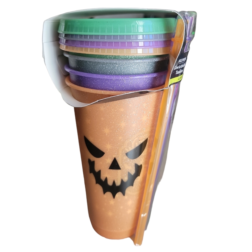 Halloween glow tumbler cups